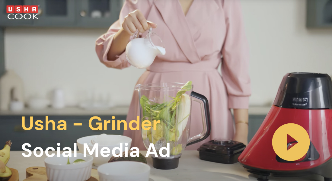 Creative Mixer Grinder Ad | Usha